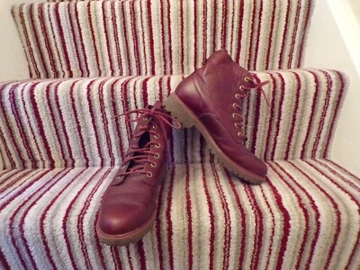 £14.99 • Buy Timberland Ladies Boots Leather Burgundy UK 5 WORN LIGHTLY