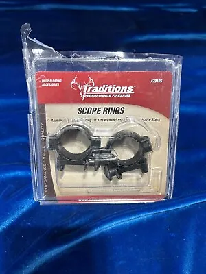Used Traditions A791DS Scope Rings Muzzleloaders Weaver Mounted 1  Medium Ring • $5.95