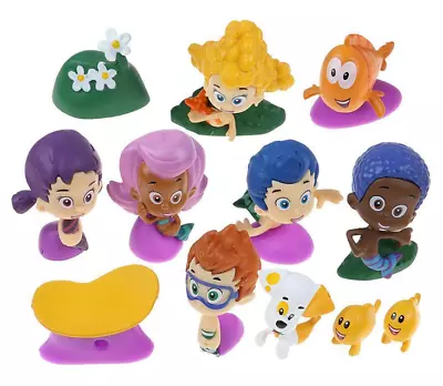 12 Pc Set Bubble Guppies Cake Toppers Mini Figures  Free Shipping Cheapest Price • $16.99