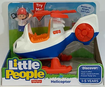 Fisher-Price Little People Helicopter With Pilot Figure ~New~ • $31.95