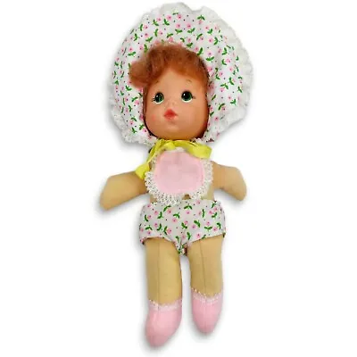 VINTAGE Mattel Beautiful Baby Bonnnet Beans 8  Doll Reddish Hair Green Eyes • $10