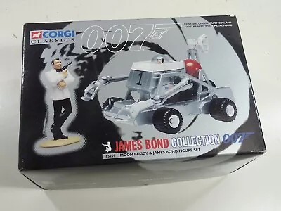 Corgi James Bond Moon Buggy & 007 Figure Set Display Model 65201 MIB • £13.99