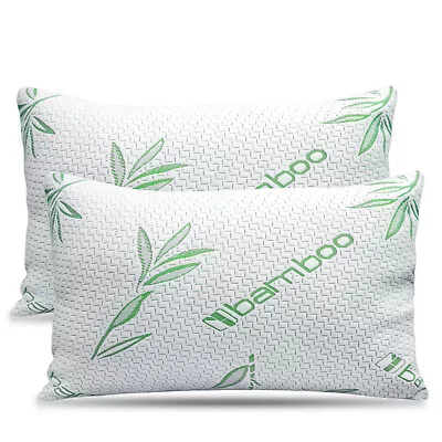 Elif Bamboo Pillows Adjustable Shredded Memory Foam Bed Pillows King Or Queen • $29.90