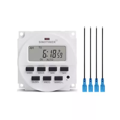Micro‑Computer Timer Programmable Digital Time 8 On Each Day Or Week • $13.78
