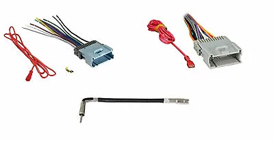 $9.33 • Buy Combo Car Radio Stereo Wiring Harness Antenna For Specific Chevy GMC Pontiac 