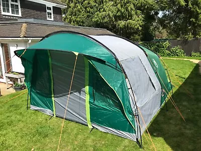 Used Coleman Rocky Mountain 5 Plus Green And Grey Tent • £41