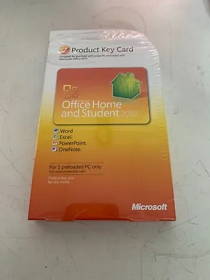 Genuine Microsoft Office Home And Student 2010 Product Key Card • $49