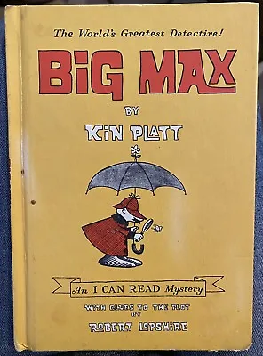 Vtg 65 Big Max Detective/Kin Platt I Can Read Mystery Children's Book 1st Ed HC • $5