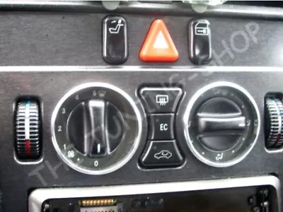 For Mercedes E Class W210 95-99 Chrome Rings A/c Heater Controls Surrounds New • $21.14