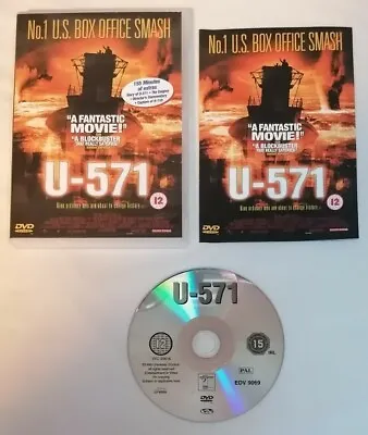 DVD - U-571 DVD PAL UK R2 WWII Thriller Action 2001 Cert 12 • £2.55