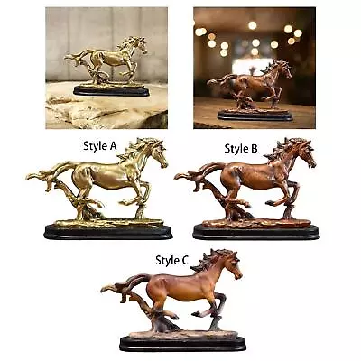 Resin Sculpture Horse Figurine Small Horse Ornament Horse Statue Art Ornament • £9.84