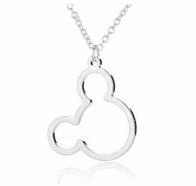 Mickey Mouse Necklace Stainless Steel Silver Jewelry Disney Gift • $11.99