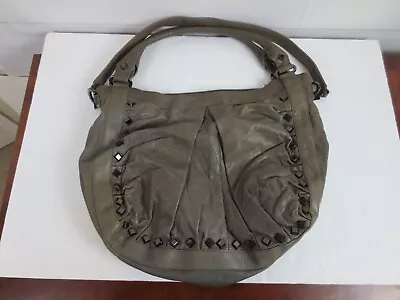 $74.99 • Buy Treesje Shoulder Leather Bag Size Large Gray 17 X 13 X 3 