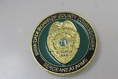Miami Dade Police SAA Challenge Coin • $10