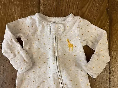 Child Of Mine Baby Girl Boy Preemie Sleeper Outfit Unisex Reborn Doll Giraffe • $10.99
