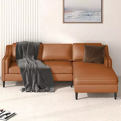 Leather Sectional Sofa Couch Luxurious Sectional Couches  L Shaped Couch Sofa • $1259.99