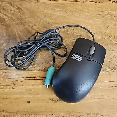 Microsoft Dell IntelliMouse 1.3A PS/2 Compatible Wired Black Mouse 63618-OEM • £12
