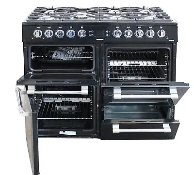 Leisure 100cm Gas Range Cooker Free Standing CK100G232K Double Oven Black #2019 • £850