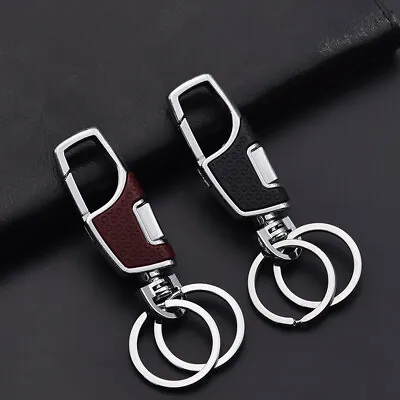 1Pc Luxury Double Switch Keychain Metal Rotatable Key Holder Keyrings Buckle • $8.60