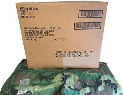 USGI Authentic Poncho Liner/Woobie Woodland Camo US MIL Issue New With Tag  • $43.50