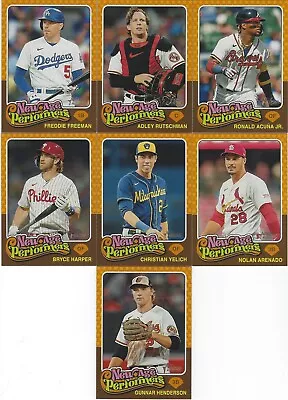 2024 Topps Heritage NEW AGE PERFORMERS Insert - You Pick & Complete The Set • $2.49