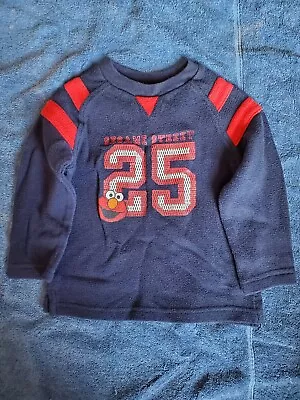 Long Sleeve Navy And Red Sesame Street Elmo Shirt 3t • $8