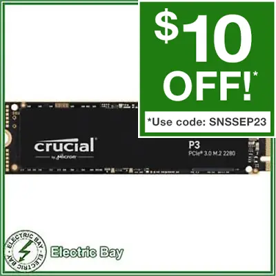 $75 • Buy Crucial P3 1TB 3500 PCIe Gen 3 NVMe M.2 (2280) SSD Solid State Drive