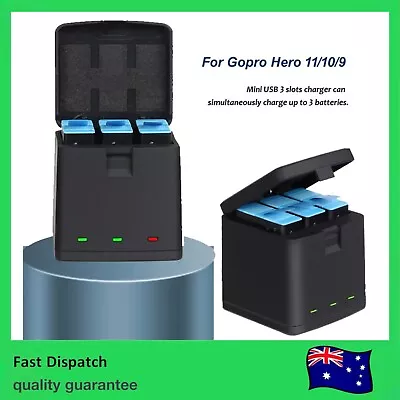 $33.80 • Buy Multi-function Battery Dock Storage Charging Box For GoPro Hero 9/10/Hero 11