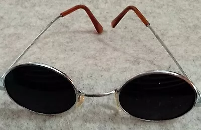 Vintage 1960s/70s Round Tinted Silver Framed Glasses • £25.50