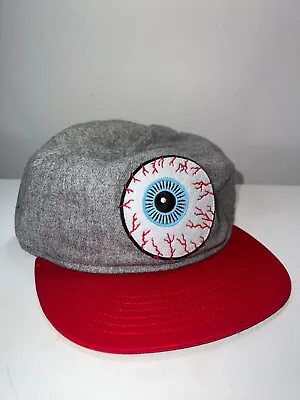 Mishka NYC NEW ERA Fitted Hat Cap 8 Panel EYEBALL Baseball RARE Size 7 NWOT GREY • $68