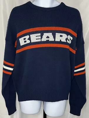 Vintage 80s Cliff Engle Chicago Bears Sweater Size XL Wool Blend USA Mike Ditka • $80