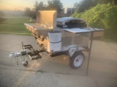 Nsf Hot Dog-taco Cart With Pizza Oven Mobile Food Cart Catering Trailer Kiosk • $6099