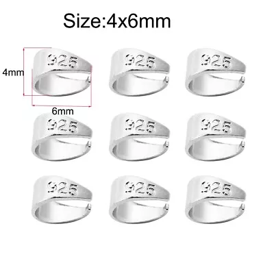 50pcs/lot Bale Pinch Clasp Carven 925 Sterling Silver Bail Pendant Connector • $10.59