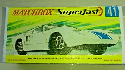 Matchbox No41 Ford GT - Box Only • £1.95