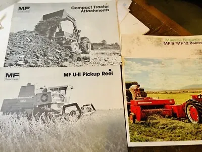 Three Original MASSEY FERGUSON Brochures - MF 9/MF 12 Balers • $20