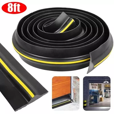 8ft Garage Door Floor Threshold Weather Seal Heavy Duty Rubber Draught Excluder • £12.99