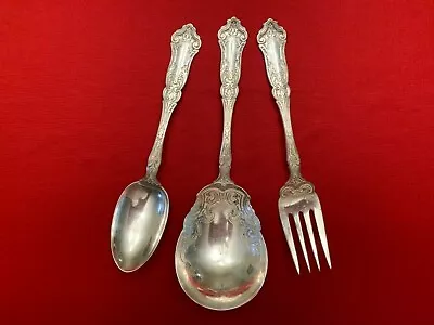 CARDINAL 1835 R. Wallace Silverplate Ornate Set Of 3 SERVING PIECES 1907 • $49