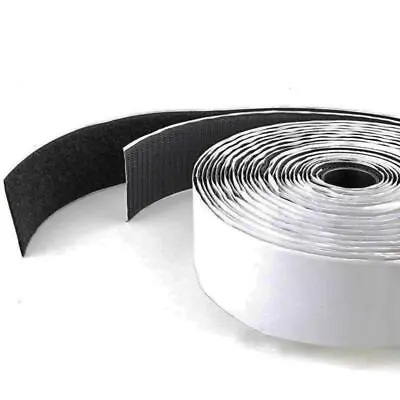 Hook And Loop Double Side Tape Roll Self Adhesive Sticky Back Fastener 1  X 10FT • $9.60