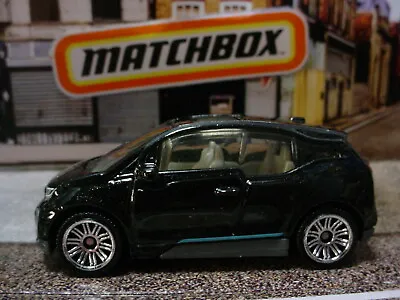 2022 MBX ⚡ ELECTRIC DRIVERS Series '15 BMW I3 ☀ Black/gray/blue⚡ Matchbox LOOSE • $3.77