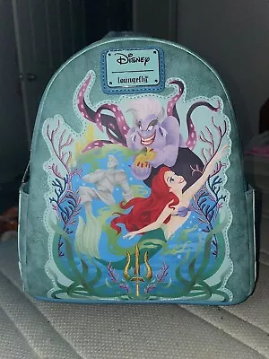 Loungefly Disney The Little Mermaid Under The Sea Mini Backpack~ With Tags~ New~ • $25