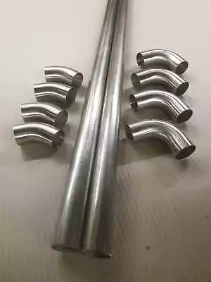 £129.99 • Buy Stainless Steel 1d Mandrel Bend Exhaust Diy Pipe Kit 45 90 Degree Elbow Tubing 