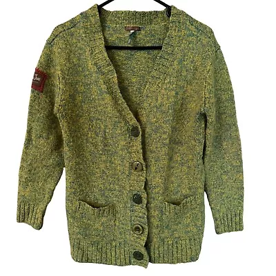 MATILDA JANE You & Me KIARA Green Cardigan Wool Blend Womens Size Large | H2 • $25.99
