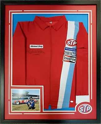 $449.99 • Buy Richard Petty Autographed Custom Framed STP Racing Jacket JSA Witnessed COA 1