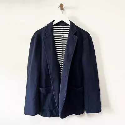 Brooks Brothers Navy Blue Soft Knit Suit Jacket Men's L Stretch Casual Jacket • $38.50