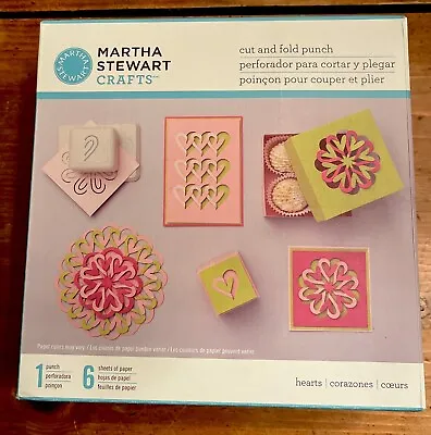 Martha Stewart Crafts Cut And Fold Punch Hearts New In Box • $12.99