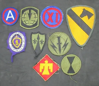 Military Insignia Uniform Embroidered Patch - Patches Collection - Lot Of 9 • $9.99