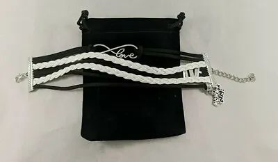 Infinity Love GIRLS BRACELET Mommy's Girl Charm Braided Cord Fashion Jewelry New • $9.46