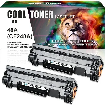 2PK CF248A 48A Toner Cartridge For HP LaserJet Pro M15W M16 M28w M28a M29w M31w • $21.85