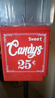 25 Cents SWEET Candy Vending Machine Vinyl CUT Sticker ( Only Sticker) Pack 2 • $10