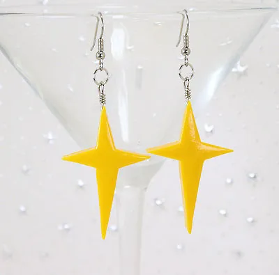 Princess Rosalina Earrings - Super Mario Galaxy Cosplay Handmade Yellow Stars • $18